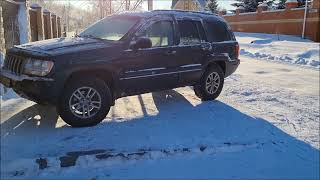 Jeep Grand Cherokee WJ.Холодный запуск в мороз.