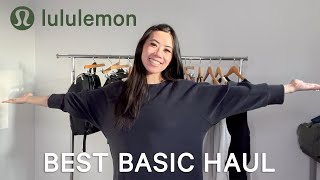 $1000 LULULEMON HAUL | BEST BASICS | CROPPED SCUBA HOODIE, NULU ALIGN, SOFTSTREME | HOME RENO VLOG