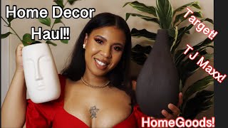 HOME DECOR HAUL! | HomeGoods, Target, TJ Maxx, Burlington, Ross Haul! | Tiarra Ess