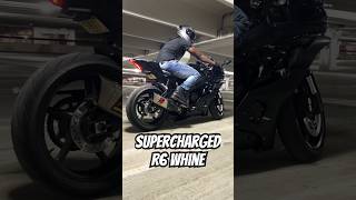 My Yamaha R6 whines like a Hellcat!!! 😱 #motorcycle #yamahar6 #hellcat #supercharged