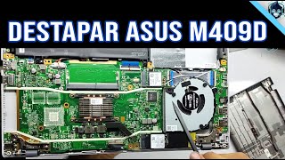 Destapar ASUS M409D aumento de RAM | paso a paso | monkeys technology