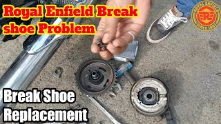 How To Change Royal Enfield Classic 350 Drum Brake Shoe | Royal Enfield Brake Shoe Problem