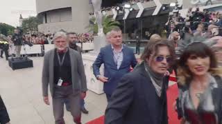 Johnny depp arrived at 55th karlovy film festival red carpet - Premiere of "Crock of Gold"