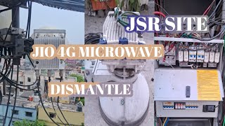 Jio 4G Microwave Dismantle | Jio Tower RTP site Jio 5G  tower install