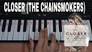 Closer Easy piano tutorial.