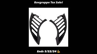 BAVGRUPPE’s Tax Sale is on!  Details inside!