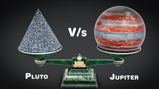 Mass of Pluto Vs Jupiter | Solar System | Pluto & Jupiter | How many Pluto can fit in the Jupiter?