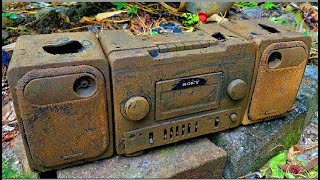 Restoration the ancient SONY radio speaker system in 1960