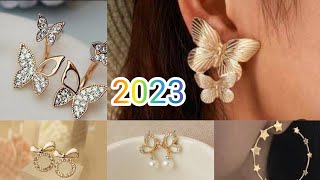 #اقراط ذهبية 18قيراط#تالقى بارقى مجموعةحلقان الذهب #golden earrings