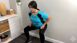 Standing Wall Squats - Covid Physical Therapy - Exercise