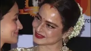 Rekha ji and Alia at Dada Saheb Phalke Awards, 20.02.2023 #rekha #aliabhatt