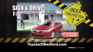 Toyota of Bedford November Sign and Drive