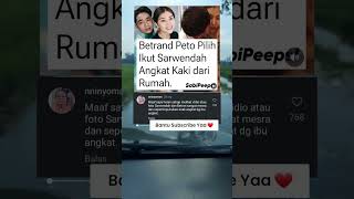 BERITA ARTIS VIRAL RUBEN ONSU SARWENDAH BETRAND PETO #gosipartis #gosip #beritaviral #beritaterkini