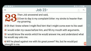 KJV-Daily Bible: p.m. Job 23:1-17