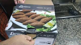 Unboxing moedor de carne Lenoxx