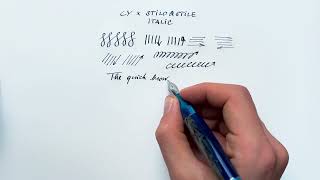 CY x Stilo&Stile Italic | Grind Your Writing: the specialty nibs program at Stilo&Stile