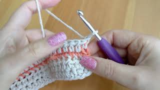 Crochet - How to carry yarn up the side neatly