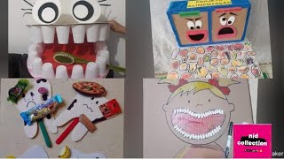 Teeth Craft ideas/Teeth making craft /waste material used for teeth #ideas #craft #science #project