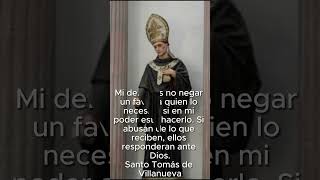 Frases de Santos - Santo Tomás de Villanueva - #catholicsaint #amor #seamossantos #frases  #fe