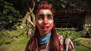 Horizon Forbidden West - All Aloy’s Face Paint, Facial Expressions & Body Pose’s