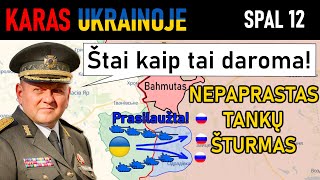 Spal 12: Ukrainiečiai IŠLEIDŽIA SAVO TANKUS IR SU ŽEME SULYGINA RUSŲ GYNYBĄ | Karas Ukrainoje