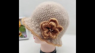 Shell pattern crochet hat free tutorial