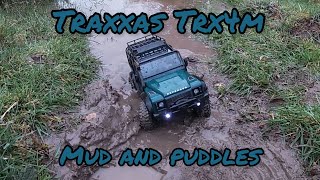 Traxxas TRX4M Landrover Defender | How good is it on wet ground? #landroverdefender #traxxas