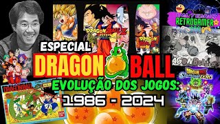 DRAGON BALL: Evolução dos Jogos 🐲 1986-2024 #akiratoriyama #dragonball