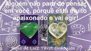 🧙🏻‍♂️Alguém não para de pensar em vc, porquê está muito apaixonado e vai agir!#tarotonline#tarot ✨✨✨