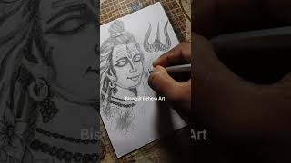 Mahadev and Parvati sketch 🙏#mahadev #drawing #mahakal #shorts