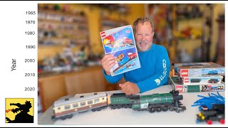 LEGO Train Set History - 1966 to today - from 4.5v to today