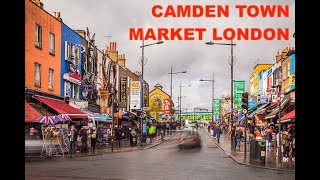 CAMDEN TOWN 4K Camden Town Walking Tour Original Sound (4K) AND CANAL LONDON