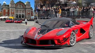 『レーシングカーが大阪の公道を爆音で爆走！』FXX K EVO / 599XX / Huracán Super Trofeo / 488 GT Modificata！