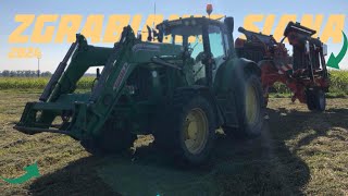 Zbiór Traw z John derem 6930 premium  🇵🇱🚜 Ma Co Robic 💪 zgrabiarka kuhn Merge Maxx 950 ❤️🚜