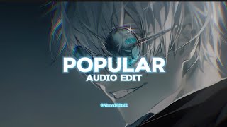 Popular - The weeknd , Madonna , Playboi #edit #music #editaudio #fpy