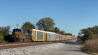 Solo CSX ET44AH 3392 Leads Automotive M280-16 on 10/18/24