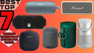 Best Top 7 Wireless Waterproof Speaker's for Travel Review on YouTube