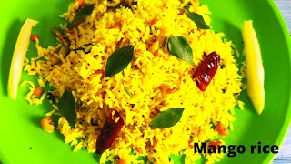 Mango rice || Mango sadam || Easy variety rice || Lunch box recipe || Green mango rice