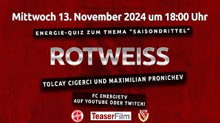 FC Energie Cottbus | ROTWEISS #29 - Quiz zum Thema "Saisondrittel"