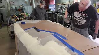 Making a buck/mold for the Bonneville Streamliner fiberglass front end