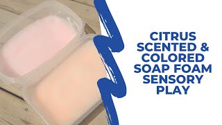 Citrus Scented & Colored Soap Foam Sensory Play for Kids