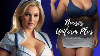 Nurse Ai Lookbook - Nurses Uniform Plus - UK / USA - 4k Ai Art Lookbook