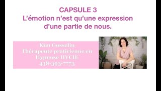 Capsule sur l'hypnose 3 "L'ÉMOTION N'EST QU'UNE EXPRESSION, D'UNE PARTIE DE NOUS" 😵‍💫