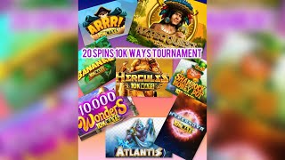 Challenge Friday! 20 Spins 10k Ways Tournament on Chumba Casino! Who will be the best 10k ways slot?