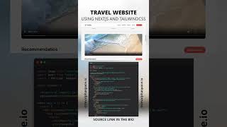 Travel Website using Next JS and Tailwind CSS