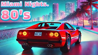 Miami Nights 80's | Retro Synthwave Beach Drive