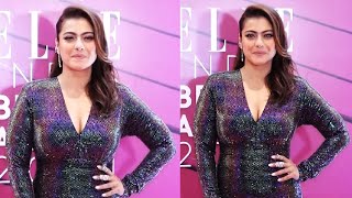 Kajol Arrives In Figure Hugging Dress At Elle India Beauty Awards 2024