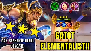 COMBO GILA GATOTKACA ELEMENTALIST! DAMAGE NYA BIKIN LAWAN NYERAH! | COMBO MAGIC CHESS TERKUAT 2024