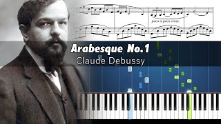 Debussy - Arabesque No.1 - Piano Tutorial with Sheet Music