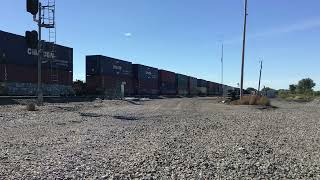 BNSF Gevo Duo On Eastbound Intermodal Close to Glyndon MN